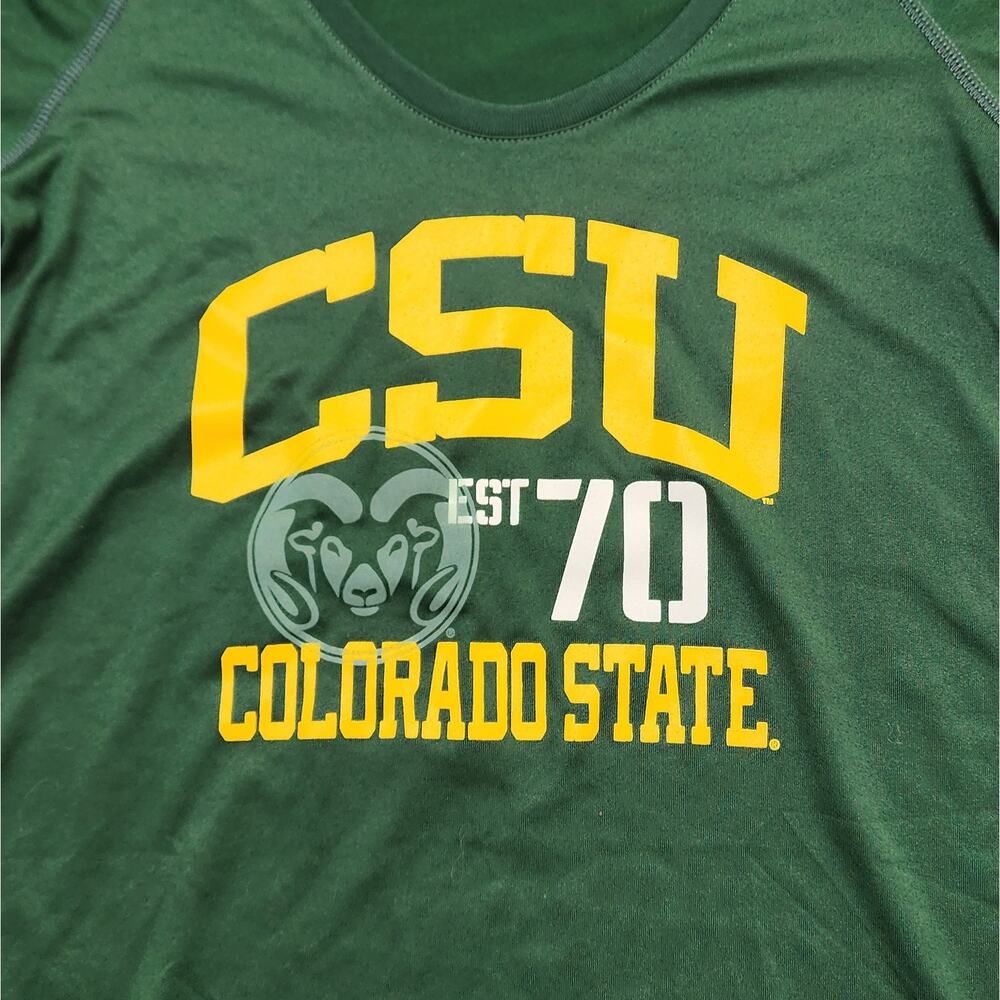 NWT Under Armour Women's Colorado State Rams Semi-Fitted T-Shirt Size S Green - Picture 5 of 7